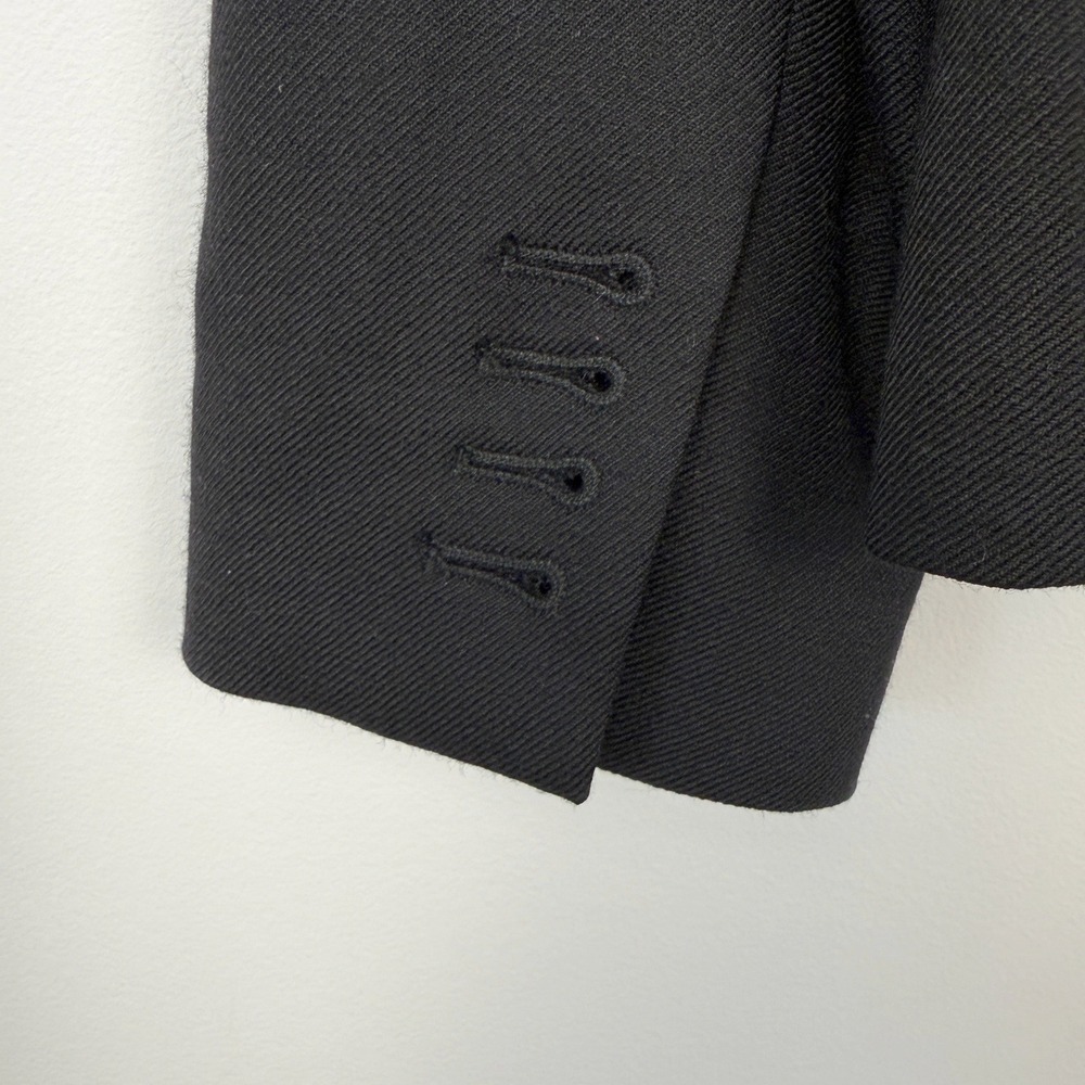 J Crew Schoolboy Blazer Womens 4 Black Wool Blend Preppy Dark Academia - Picture 5 of 10
